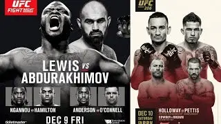 Интересные факты о бойцах UFC Fight Night 102 и UFC 206