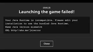 HOW TO FIX Minecraft Your Java Runtime is Incompatible Java