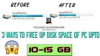 3 Ways to free up your hardisk space without deleting important file