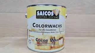 Нанесение цветного декоративного воска SAICOS COLORWACHS на мебель