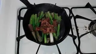 Foraged Urui aka Hosta for lunch