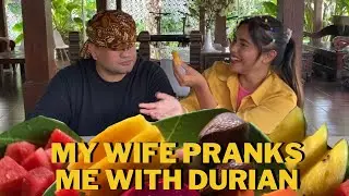 REACTION My wife pranks me with DURIAN | Istriku ngeprank aku dengan buah DURIAN