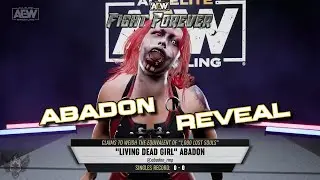 AEW Fight Forever: Abadon Entrance and Reveal!