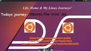 Ubuntu Mini ISO Xfce4 DE A Non Bloated System