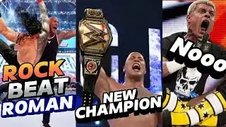 Rock Beats Roman Reigns At WrestleMania 40 | Roman Title Run Ends | Rock New Champion Explained