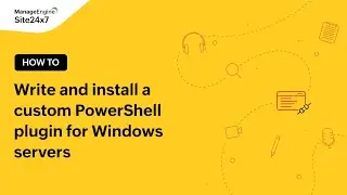 How to write and install a custom PowerShell plugin for Windows servers