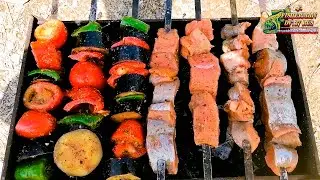 Red fish kebab, subtleties and nuances of delicious salmon kebab from Fisherman dv.27rus.