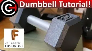 How to Create a Dumbbell in Fusion 360 - Beginner Tutorial