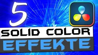 Verwendest du Solid Color in DAVINCI RESOLVE? - Tutorial Deutsch