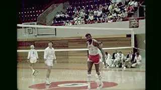 Wilt Chamberlain and the Big Dippers Play Volleyball at Moody Coliseum - August 1972
