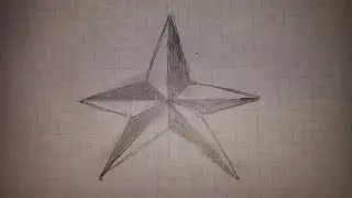 Как нарисовать звезду ?  How to draw a star ?