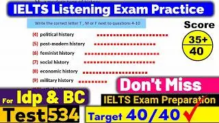 IELTS Listening Practice Test 2024 with Answers [Real Exam - 534 ]