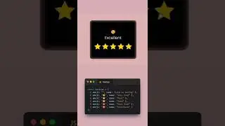 Five star animation using HTML CSS and JS 