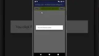 android custom widget example