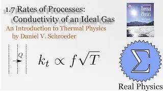 1.7 Rates of Processes: Conductivity of an Ideal Gas (Thermal Physics) (Schroeder)