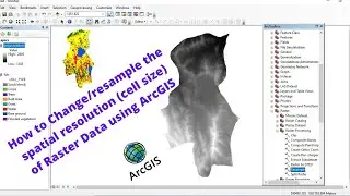 How to change/resample the spatial resolution of raster data using ArcGIS