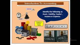 Introduction to Accounting | How to Identify Assets, Liabilities, Capital, Income ,Expenses|