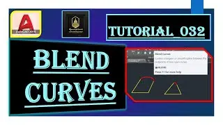 Blend Curves in AutoCAD; Full Tutorial in Hindi& English; 