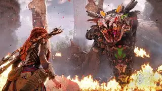 Horizon Forbidden West - Slitherfang Giant Snake Boss Fight (4K)