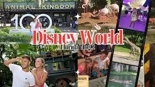 WALT DISNEY WORLD!🦩DAY 2 • Animal Kingom, First Safari & Coral Reef Resturant!🐠🗺️