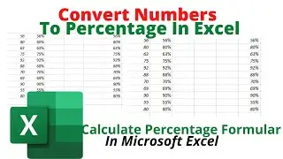 Convert Numbers To Percentage % in Ms Excel