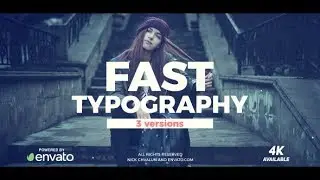 Fast Typography by Nick_Chvalun | After Effects Opener Template 