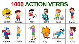 1000 Action Verbs | Common Action Verbs in English | Part 1 | English Vocabulary with Picture |