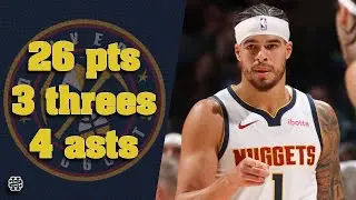 Michael Porter Jr 26 pts 3 threes 4 asts vs Wolves 24/25 season