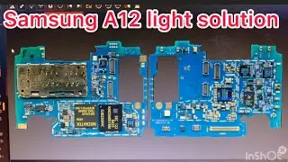 Samsung A12 LCD light Daigram || Samsung A12 Light jumper 