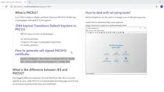 10 Spring Boot tutorial | How to Generate Self Signed Certificate |How to Generate PKCS12