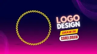 How To Draw Logo Design in CorelDraw 2024 | Using Artistic MediaTools | Drawing