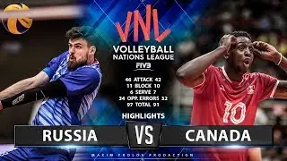 Russia vs Canada | Highlights Men's VNL 2019