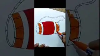 Dhol drawing/Dholak drawing