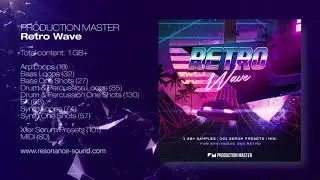 Production Master - Retro Wave Synthwave & 80s Retro | Loops, Xfer Serum presets & MIDI Files