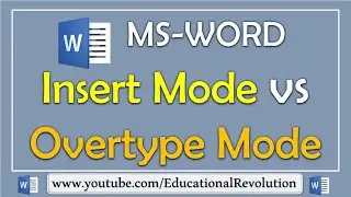 How to switch between Insert and Overtype Mode in MS Word