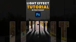 Light Effect Tutorial in Photoshop 2023 #photoshoptutorial #graphicdesign #shorts
