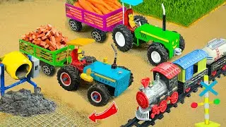 Diy tractor mini Bulldozer to making concrete road | Construction Vehicles, Road Roller