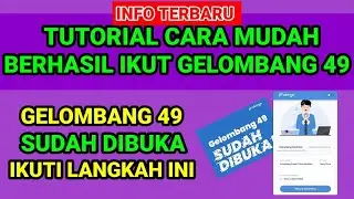 RESMI❗GELOMBANG 49 KARTU PRAKERJA DIBUKA CEK CARA BERHASIL GABUNG GELOMBANG