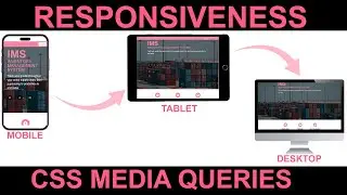 PHP Project: CSS Media Query for Website Mobile Responsiveness - Tutorial for Beginners - HTML CSS