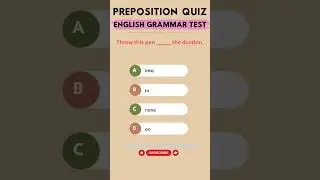 English Preposition Quiz: Can You Fill in the Blanks with the Correct Prepositions?