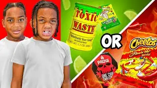 SPICY VS SOUR JUNK FOOD CHALLENGE