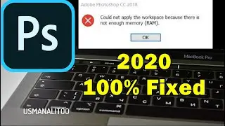How to Fix - because there is not enough Memory RAM | Adobe Photoshop