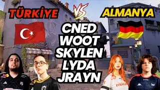 TÜRKİYE VS ALMANYA GRUP MAÇI | CNED WOOT SKYLEN JRAYN LYDIA TÜRK TAKIMI vs ALMANYA VALORANT