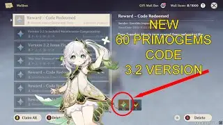 60 PRIMOGEMS NEW CODE!!! 3.2 VERSION
