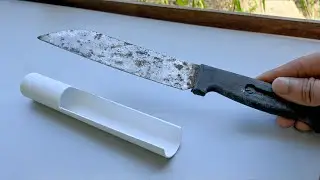 Never throw away an old knife, a new method from pvc to make it new again