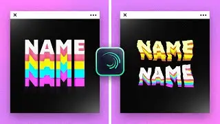 Cool Text Animation In Alight Motion + Text Template File