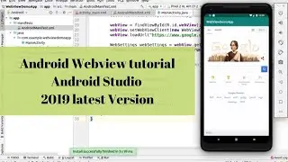 Android Webview App tutorial - Android Studio 2019 latest version