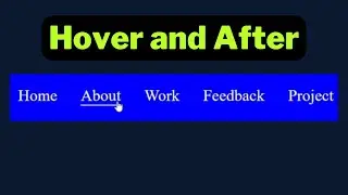 How to Create Underline Hover Effects | hover effect in css in 2022