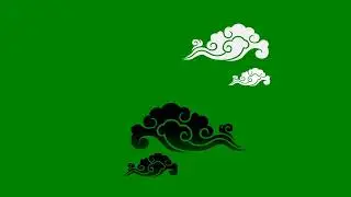 Chinese Cloud Animation Green Screen | Cloud Animation | 4k