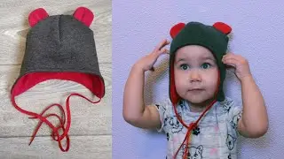 Как сшить детскую шапку с закрытыми ушками